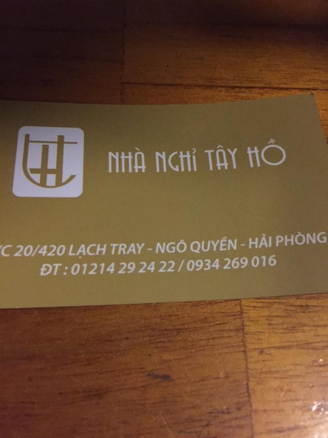 Motel Tay Ho Hai Phong Buitenkant foto